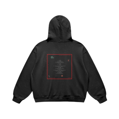 Alphabet Ricochets in Aqua Hoodie